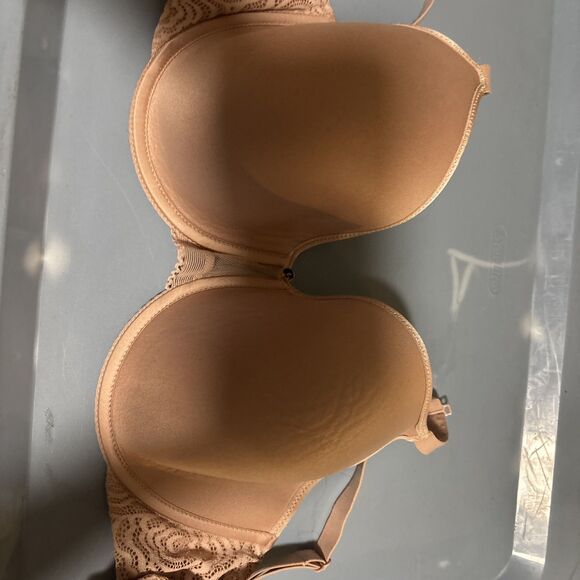 Chantelle T-Shirt bra C13B60 C Jolie Memory Foam size 32dddd NudeCustom Coverage - Picture 5 of 8